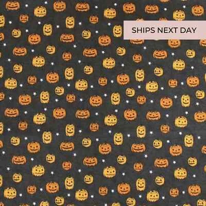 Zucche e ragnatele tessuto cotone tessuto Halloween tessuto autunnale venduto dalla YD - Foto 1 di 2