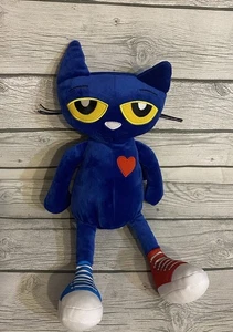 Kohl's Cares Pete The Cat 14" peluche alto blu + scarpe cool non corrispondenti 2023 cuore - Foto 1 di 8