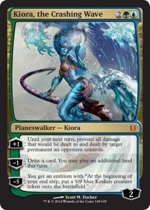 Kiora, the Crashing Wave -Foil Light Play MTG Born of the Gods - Image 1 of 1