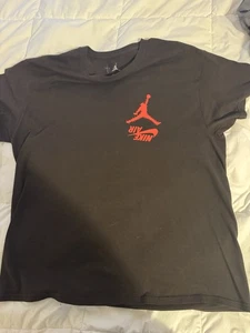 Nike Air Jordan Jumpman Red Logo Brown T-Shirt Herren Gr. XL Retro Streetwear - Bild 1 von 6