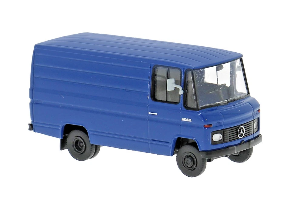 Brekina 36849 Mercedes L 406 D Furgone, Blu, 1967, H0, Nuovo 2025 - Immagine 1 di 1