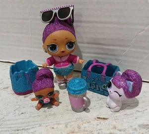 lol Surprise Bling Queen Collection Glitter Set DOLLS PET BAGS BOTTLE - Picture 1 of 6