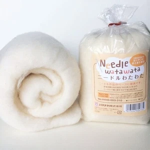 Hamanaka Needle Watawata Felting Core Wool Batt - 50g Natural - Picture 1 of 2