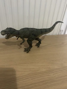 PAPO 55027 Green Tyrannosaurus Rex Dinosaur Moving Jaw - Running Pose T-Rex 2012 - Picture 1 of 5