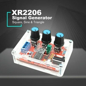 XR2206 Función Generador de Señal Hágalo Usted Mismo Kit Salida Sinusoidal 1HZ-1MHZ + Estuche Acrílico - Imagen 1 de 8