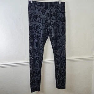 Killstar Lulz Mesh Leggings Sheer Black Velvet Cyber Large BNWT - Picture 1 of 13