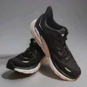 Hoka One One Clifton 8 Womens Size 7B (Medium) Black BWHT 1119394 Running Shoes - Picture 1 of 11