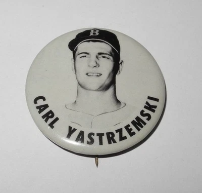 1960's Baseball Carl Yastrzemski Boston Red Sox Fenway Park Souvenir Pin Button - Image 1 of 2