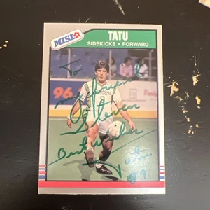 Tatu signiert 1989-90 Pacific MISL #15 Karte Dallas Sidekicks Autogramm - Bild 1 von 2