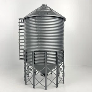 New Ray Hopper Grain Bin Silo Farm Barn Toy 10" Tall Plastic 1/64 Scale Model - Picture 1 of 11