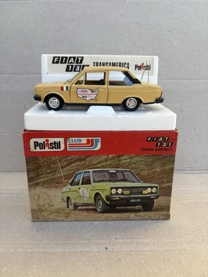 rara 1/25 POLISTIL FIAT 131 TRANS AMERICA Diecast Model Car w/ Original Box - Immagine 1 di 4