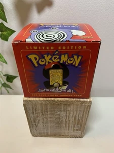 NIB 1999 Poliwhirl 23K Gold-Plated Trading Card Nintendo-Red Box-Sealed-BurgerK - Bild 1 von 16
