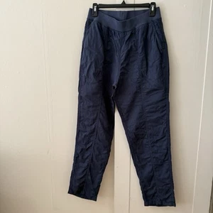 Faherty Women's Arlie Pant SZ M Linen Blend Pull On Elastic Waist - Picture 1 of 10