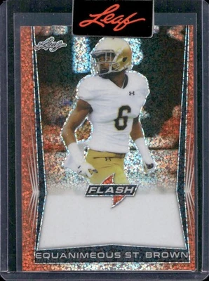 Equanimeous St. Brown 2018 Leaf Flash Orange Pre-Production Proof 1/1 - Image 1 of 2