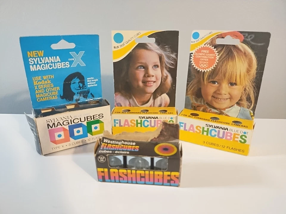 Sylvania and Westinghouse Flashcubes and Magicubes 6 nuevos 3 parciales - 30 flashes  Foto 1 de 1