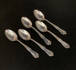 5 Reed & Barton La Marquis 1895 Sterlingsilber Demitasse Löffel E Monogramm 4" - Bild 1 von 9