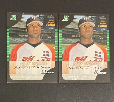 (2) Francisco Liriano 2005 Bowman Draft Prospects Futuros Juego Lote #BDP121  Foto 1 de 2