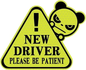 2pc New Driver Sticker Fridge Magnet Sign for Car, Reflective, New Driver Signs - Picture 1 of 7