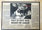 Black Sabbath Bill Ward Clipping Article 1972 US Tour Sounds Masters of Reality