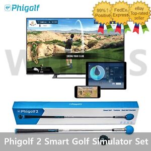 Phigolf 2 Home Smart Screen Golf Simulator Swing Trainer WGT E6 PHG-200 / Fedex
