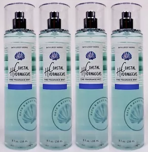 4 Bath & Body Works COASTAL HYDRANGEAS Fine Fragrance Body Mist Spray - Picture 1 of 1