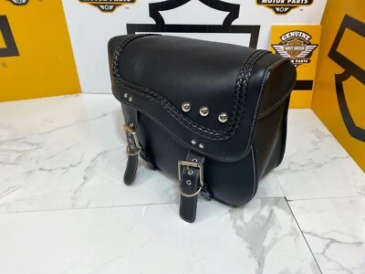 Harley Honda Yamaha Suzuki Kawasaki Leather Throw Over Saddlebags - Image 1 of 4