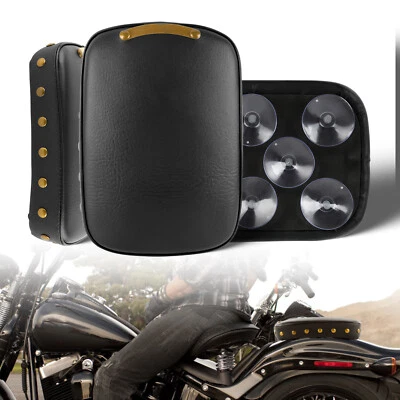 Cojín de asiento de pasajero trasero con 8 ventosas para Harley Sportster XL 883 1200 48 Foto 1 de 4