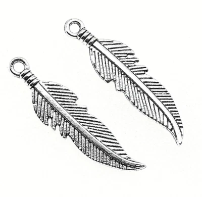 1 pieza Collar Dije Collar Pluma de Plata Esterlina Brillante Damas Niña Reino Unido Foto 1 de 2