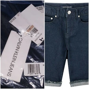 Calvin Klein Bermuda Short cut off mid rise Skinny BIG girl's Size 12  - Picture 1 of 5