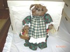 ARTIST TEDDY BEAR, CINNAMON BEAR, GREEN APPLE TEA, 1996, ONE-OF-A-KIND, 16”