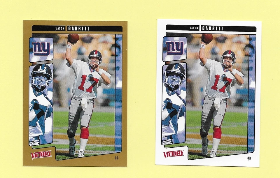 2001 Jason Garrett Victory Gold and Base Card New York Giants #231 - Image 1 of 1