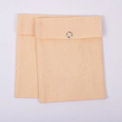25Pcs Peach Cotton Promotional Luxury Gift Favor Small Snap Flap Pouch 4x6Inch - Image 1 of 4