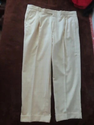 Pantalones de vestir plisados vintage Perlis para hombre 40R a cuadros (42x29) Foto 1 de 4