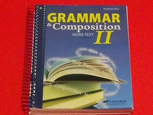 A Beka Book Grammar & Composition II Work-Text Teacher Key, Grade 8. - Picture 1 of 2