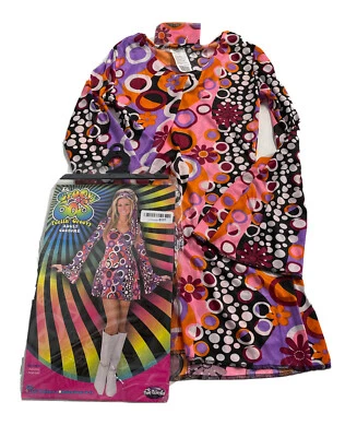 Disfraz Fun World Mujer Feelin Groovy Adulto, Rosa, Pequeño Mediano EE. UU. NUEVO 34-36 Ch Foto 1 de 4