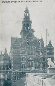 1910 Exposition Bruxelles Pavillon Hollandais Holland Pavilion - Picture 1 of 2