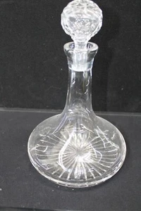 Vintage Clear Crystal Liquor Ship Decanter {461} - Picture 1 of 6