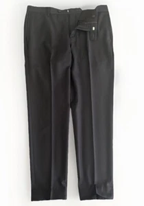 Billionaire Italian Couture Black Wool Trousers Pants Size XL (36") Rare - Picture 1 of 8