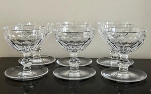 Juego de 6 vasos de postre Waterford Crystal Curraghmore 4 5/8" de alto con patas - Imagen 1 de 6