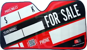 Windshield For Sale Sign for your Vehicle! Quickly Display your car is FOR SALE! - Picture 1 of 9