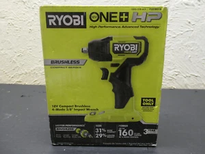 Ryobi One+ 18V HP 3/8 in Impact Wrench Brushless 4 Mode Tool Only PSBIW01B - Picture 1 of 4