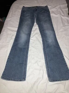 Blue Spice Womens Juniors Jeans Size 7 Blue Stretch Skinny Leg Pockets - Picture 1 of 6