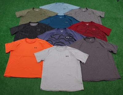 LOT Of 10 Under Armour The Tech Tee T Shirt Polyester Tees Workout Men’s XL - Image 1 of 3