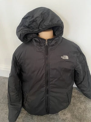 THE NORTH FACE Jacket Boys Large Black Reversible Perrito Puffer Hooded - Image 1 of 4