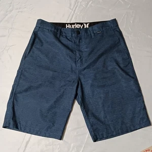 Hurley Herren Größe 30 blau gestreift Netztasche Shorts - Bild 1 von 8