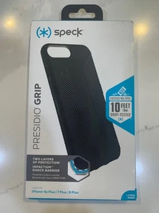 Speck Presidio Grip Case for iPhone 6s, 7, 8 Black - Photo 1 sur 2