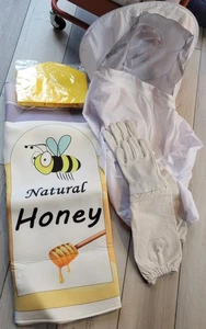 Beekeeper And Honey Halloween Costumes Fits Med To XL Unisex 2 In 1 Couples - Picture 1 of 3