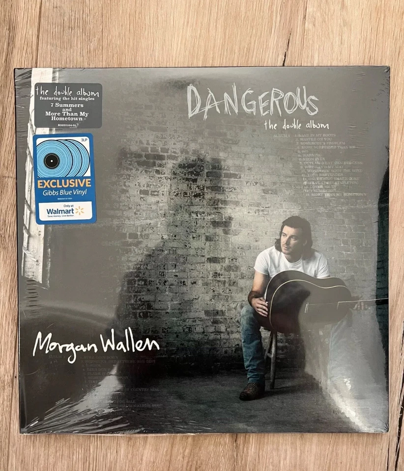MORGAN WALLEN - Dangerous The Double Album 3xLP Exclusive Gibbs Blue Vinyl NEW - Image 1 of 1