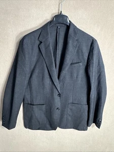 J Crew Crosby 42R Dark Gray Houndstooth Unlined English Wool William Halstead - Picture 1 of 15