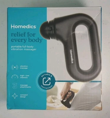 Masajeador Vibración Cuerpo Completo Portátil HoMedics Negro - Totalmente Nuevo En Caja  Foto 1 de 4